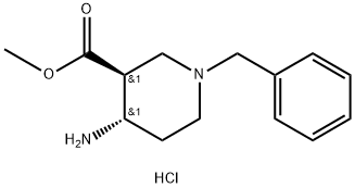 trans-methyl 4-amino-1-benzylpiperidine-3-carboxylate HCl Structure