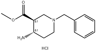 trans-methyl 4-amino-1-benzylpiperidine-3-carboxylate HCl structure