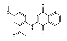 6-(2-acetyl-4-methoxy-phenylamino)quinoline-5,8-dione Structure