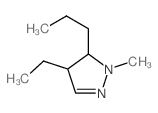 1H-Pyrazole,4-ethyl-4,5-dihydro-1-methyl-5-propyl- structure