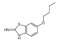 6-丁氧基苯并[d]噻唑-2-胺结构式