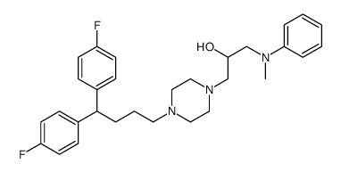 1-[4-[4,4-bis(4-fluorophenyl)butyl]piperazin-1-yl]-3-(N-methylanilino)propan-2-ol Structure