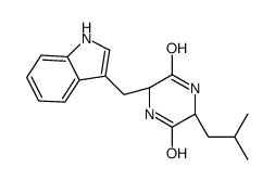 Cyclo(L-Leu-L-Trp) structure