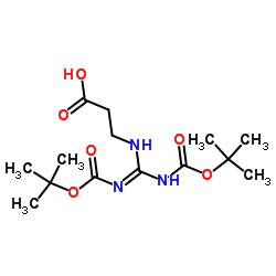 3-((2,2,10,10-Tetramethyl-4,8-dioxo-3,9-dioxa-5,7-diazaundecan-6-ylidene)amino)propanoicacid structure