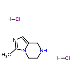 3-Methyl-5,6,7,8-tetrahydroimidazo[1,5-a]pyrazine dihydrochloride结构式