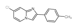 7-Chloro-2-(4-methylphenyl)-imidazo[1,2-a]pyridine结构式