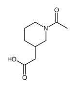 2-(1-acetylpiperidin-3-yl)acetic acid Structure