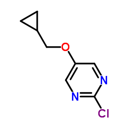 2-氯-5-(环丙基甲氧基)嘧啶结构式