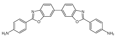 4-[6-[2-(4-aminophenyl)-1,3-benzoxazol-6-yl]-1,3-benzoxazol-2-yl]aniline Structure