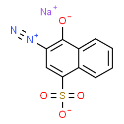 1-hydroxy-4-sulphonatonaphthalene-2-diazonium, sodium salt structure