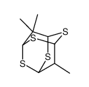9,9,10-Trimethyl-2,4,6,8-tetrathiaadamantane Structure