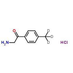 2-Amino-1-(4-methylphenyl)ethanone-d3 Hydrochloride Structure