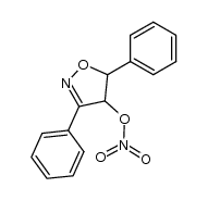 4-nitrooxy-3,5-diphenyl-4,5-dihydro-isoxazole结构式