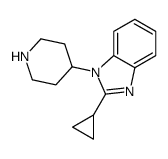 2-cyclopropyl-1-piperidin-4-ylbenzimidazole结构式