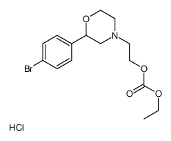 Carbonic acid, 2-(2-(4-bromophenyl)-4-morpholinyl)ethyl ethyl ester, h ydrochloride picture