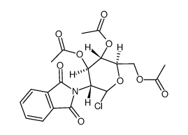 3,4,6-tri-O-acetyl-2-deoxy-2-phthalimido-α/β-D-glucopyranosyl chloride结构式