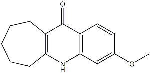 3-methoxy-7,8,9,10-tetrahydro-5H-cyclohepta[b]quinolin-11(6H)-one Structure