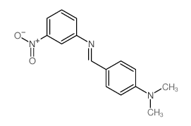 Benzenamine,N,N-dimethyl-4-[[(3-nitrophenyl)imino]methyl]- structure