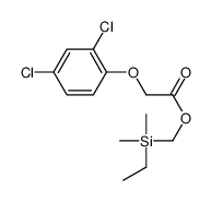 [ethyl(dimethyl)silyl]methyl 2-(2,4-dichlorophenoxy)acetate结构式