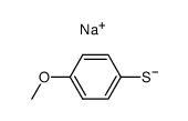 sodium 4-methoxyphenylthiolate Structure