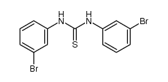 N,N'-bis-(3-bromo-phenyl)-thiourea结构式