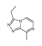 3-Ethyl-8-methyl-1,2,4-triazolo[4,3-a]pyrazine结构式