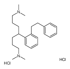 [7-(dimethylazaniumyl)-4-[2-(2-phenylethyl)phenyl]heptyl]-dimethylazanium,dichloride结构式