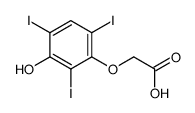 2-(3-hydroxy-2,4,6-triiodophenoxy)acetic acid Structure