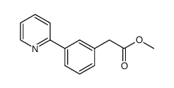 3-(2-pyridyl)-phenyl acetic acid methyl ester结构式