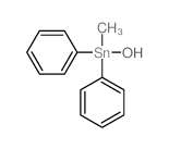 Stannane,hydroxymethyldiphenyl- Structure