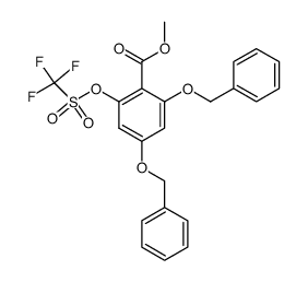 methyl 2,4-dibenzyloxy-6-trifluoromethanesulfonyloxybenzoate Structure