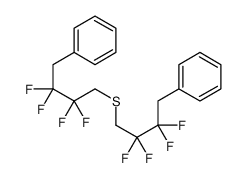 [2,2,3,3-tetrafluoro-4-(2,2,3,3-tetrafluoro-4-phenylbutyl)sulfanylbutyl]benzene结构式