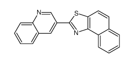 2-quinolin-3-ylbenzo[e][1,3]benzothiazole结构式