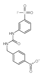 3-[(4-nitrophenyl)methylcarbamoylamino]benzenesulfonyl fluoride structure