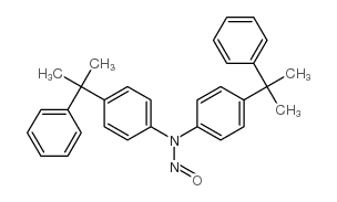 4-(1-methyl-1-phenylethyl)-N-[4-(1-methyl-1-phenylethyl)phenyl]-N-nitrosoaniline structure