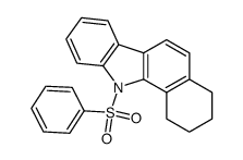 1,2,3,4-tetrahydro-11-(phenylsulfonyl)-11H-benzo(a)carbazole结构式