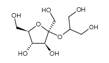 2,2'-O-β-D-fructopyranosyl glycerol Structure