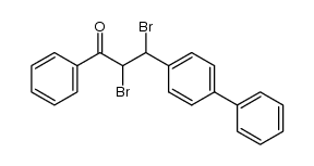3-(p-Biphenylyl)-2,3-dibrom-1-phenyl-propan-1-on结构式