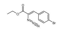 ethyl (Z)-2-azido-3-(4-bromophenyl)acrylate Structure