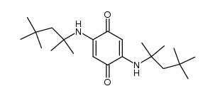 2,5-bis(1,1,3,3-tetramethylbutylamino)-p-benzoquinone Structure