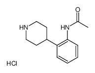 4-(2-Acetamidophenyl)-piperidine hydrochloride Structure