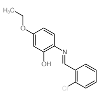 Phenol,2-[[(2-chlorophenyl)methylene]amino]-5-ethoxy- Structure