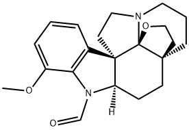 19,20-Epoxy-1-formyl-17-methoxyaspidospermidine结构式