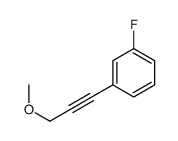 Benzene, 1-fluoro-3-(3-methoxy-1-propynyl)- (9CI)结构式