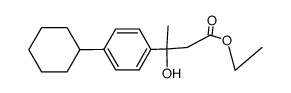 ethyl 3-hydroxy-3-(4'-cyclohexylphenyl)-butanoate Structure