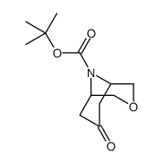 tert-butyl 7-oxo-3-oxa-9-azabicyclo[3.3.1]nonane-9-carboxylate structure