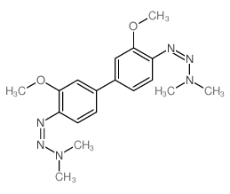 Triazene,1,1'-(3,3'-dimethoxy-4,4'-biphenylylene)bis[3,3-dimethyl- (8CI)结构式