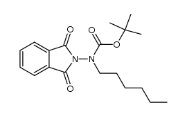 N-hexyl-N-tert-butyloxycarbonylaminophthalimide结构式