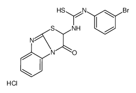 1-(3-bromophenyl)-3-(1-oxo-[1,3]thiazolo[3,2-a]benzimidazol-2-yl)thiourea,hydrochloride Structure