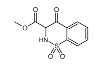 methyl 3,4-dihydro-4-oxo-2H-1,2-benzothiazine-3-carboxylate 1,1-dioxide结构式